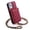 Red, variant on Quilted Leather Wallet Case for iPhone 14-17 Plus Pro Max, Crossbody Flip Card Holder Shockproof Phone Cover for Women