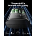 thumbnail image 2 of Cargador de baterías EBL de 4 ranuras para AA/AAA NiMH con 4 pilas recargables AA de 2800 mAh, 2 of 7
