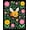 Pink, Pattern 4, variant on ODIKA 2x3 Machine Washable Non-Slip Area Rug, Whimsical Honeybee Garden Motif with Blossoms and Dancing Petals High Traffic Rug, Pink, 637511