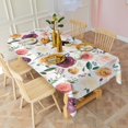 thumbnail image 4 of Pioneer Flower Floral Print Pattern Rectangle Tablecloth 60"x120",Waterproof Polyester Rectangle Table Cloth, Wipeable Spillproof Polyester Tablecloth for Dining, Camping, Indoor and Outdoor, 4 of 6