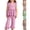 Style1-Pink outfits sets for girls, variant on Maqroz Girls Plaid Bowknot Sleeveless Camisole Top and Wide Leg Pants 2 Piece Summer Outfits Set 0-5 Years