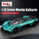 thumbnail image 4 of Maisto 2024 1:18 Aston Martin Valkyrie Versión de tapa dura Caja de acrílico verde Modelo de hipercoche fundido a presión Modelo de coche de aleación Juguetes para niños Regalos, 4 of 5