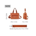 thumbnail image 2 of LAVA Crossbody Bag Shoulder Bags Multiple Pockets Handbags Bags for Women, Commuter Tote with Adjustable Strap for Daily Use (Orange), 2 of 9