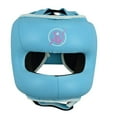 thumbnail image 1 of MIRARI Premium Leather Pro Boxing Head Guard with Nose Bar (Baby Blue, Small/Medium), 1 of 4