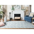 thumbnail image 3 of SAFAVIEH Chatham Elwin Geometric Wool Area Rug, Blue/Ivory, 6' x 9', 3 of 11