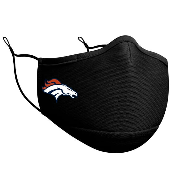 Denver Broncos New Era Adult On-Field Face Covering - Black