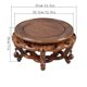 thumbnail image 2 of Pedestal redondo con pie tallado en madera for maceta, base ornamental for acuario, 2 of 9