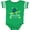 Football Green and White, variant on Inktastic Boca Raton, Florida Happy Sea Turtle Boys or Girls Baby Bodysuit