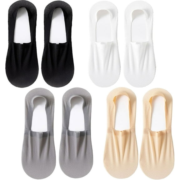 Velthentic Invisible Breathable Anti-Slip Socks, Ultra Thin Liner Lightweight Mesh No Show Socks for Women Men