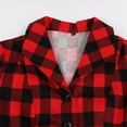 thumbnail image 5 of Letdown Women's Vintage Tea Dress, Short Sleeve V-Neck Button Up Party Dress Christmas Plaid Dresses Work Casual Dress (Red, L), 5 of 9