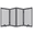 Grey, variant on Semiocthome Bamboo Foldable Pet Gate, Freestanding Dog Gates for Doorway, 3 Panels, Brown