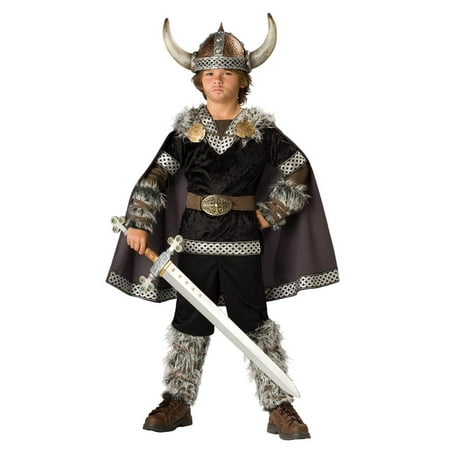 Viking Warrior Boy Pants & Cape Designer Costume Child Small Size 4