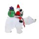 thumbnail image 2 of Holiday Decoration Christmas White Bear Inflatable Santa Claus Riding Bobble Bear Atmosphere Decoration-U.S. regulations, 2 of 5
