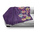 thumbnail image 3 of Christmas Soft Flannel Fleece Throw Blanket, Colorful Childish Doodle Traditional Christmas Balls Kids Holiday Design, Cozy Plush for Indoor and Outdoor Use, 60" x 80", Multicolor, by Ambesonne, 3 of 6