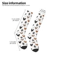 thumbnail image 5 of Daiia Sports Socks Retro Rooster Printed Novelty Crew Socks for Men Women Knee High Socks Cotton Socks Soft & Breathable Support Unisex Socks, 5 of 9