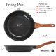thumbnail image 2 of ESLITE LIFE Sartén de cerámica antiadherente, no tóxica, para tortillas de huevo, compatible con todo tipo de cocinas (gas, eléctricas e inducción), libre de PTFE y PFOA (negra, 9.5"), 2 of 5