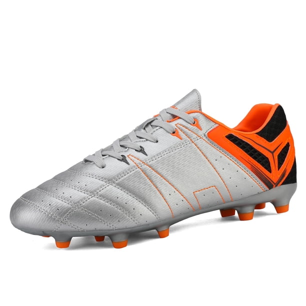Tacos de fútbol para hombre DREAM PAIRS talla 12 plateados