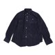 thumbnail image 1 of Camisas de manga larga para hombre, cuello vuelto con botones, blusa informal que mantiene el calor para otoño invierno, azul oscuro 3XL, 1 of 14