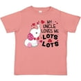 thumbnail image 3 of Inktastic My Uncle Loves Me Lots and Lots- Cute Elephant Boys or Girls Toddler T-Shirt, 3 of 5