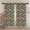 thumbnail image 5 of Blackout Kids Curtains,Brown Colorful Dinosaurs Fossils Pattern Childrens Insulated Curtains Set Of 2,Bedroom Essentials,Toddler Room Decor 52"x63", 5 of 5