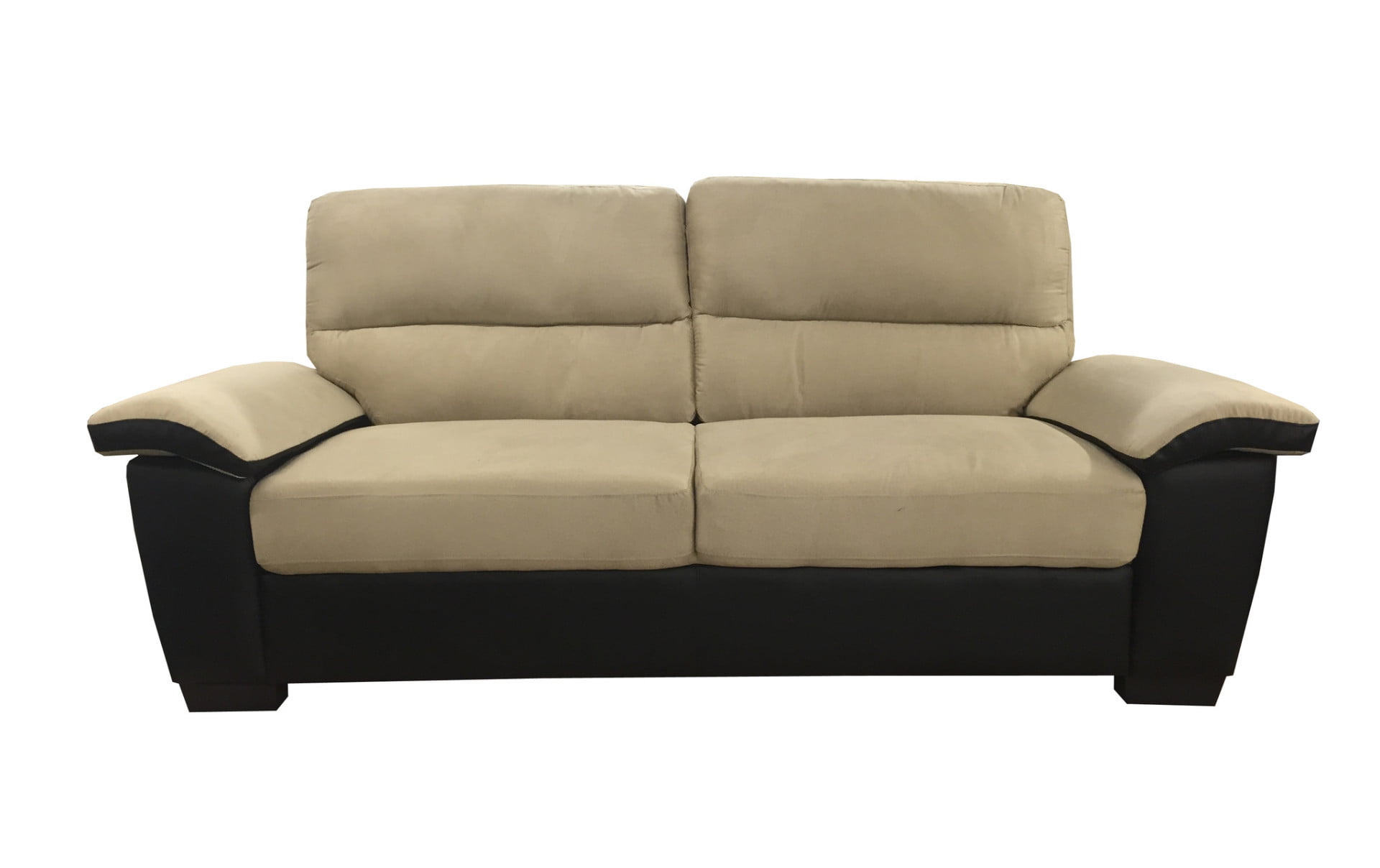 clean microfiber leather brown sofa