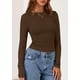 thumbnail image 2 of Camisas de Manga Larga PRETTYGARDEN Mujer Otoño 2025 Marrón XS, 2 of 8