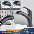 Bathroom Basin Pull Out Faucets Stainless Steel Faucet Hot Cold Water