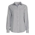 thumbnail image 4 of Blu White Blu Women's June Striped Button-Down Shirt, 4 of 5