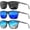 (3 Pack) Black/Ice Blue/Dark Blue, variant on KALIYADI Sunglasses Men Sun Glasses Lightweight Classic Polarized Sunglasses for Women and Men With UV Protection