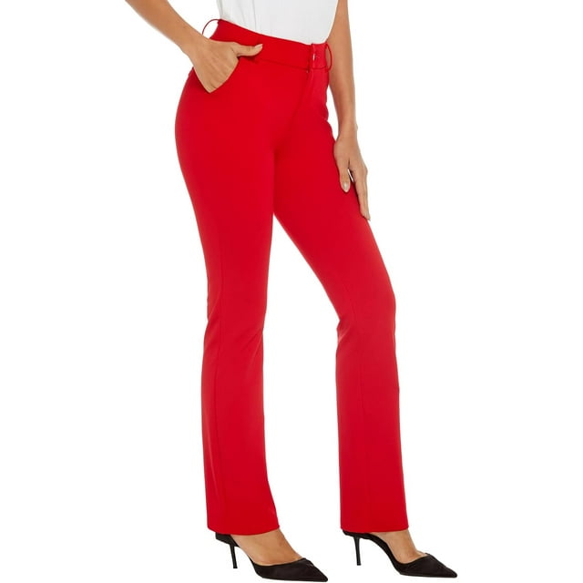 GFDYREE Pantalon Habillé Bootcut Extensible pour Femmes