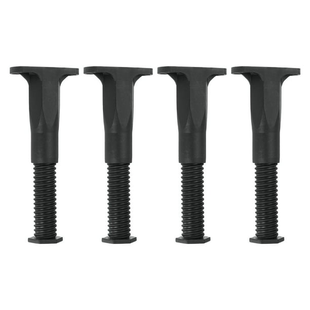 Uxcell 4 Pack Patas de Soporte para Marco de Cama Ajustables, Patas de Soporte de Listón Central de Cama de 4 Pulgadas