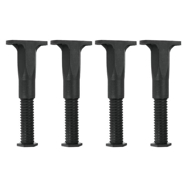 Uxcell 4 Pack Patas de Soporte para Marco de Cama Ajustables, Patas de Soporte de Listón Central de Cama de 4 Pulgadas