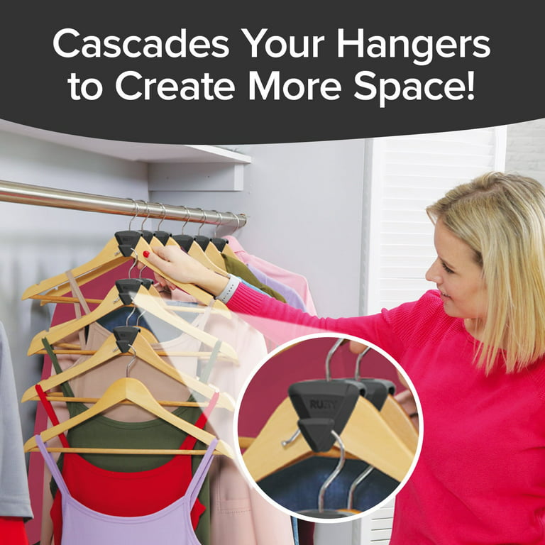 Closet Space Saving Hanger Hooks 18 Pack Heavy Duty, Triple