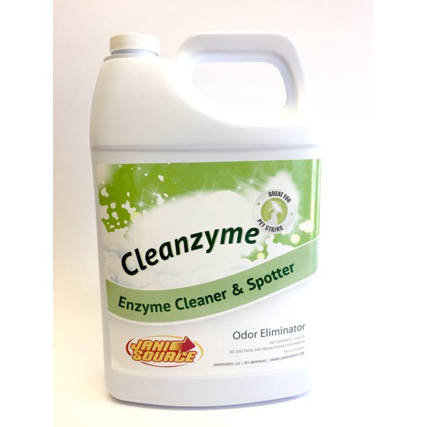 CleanZyme Enzyme Cleaner, Spotter & Odor Remover, 1 Gallon (Case of 4