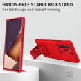 thumbnail image 5 of Pour Samsung Galaxy Note20 Ultra Étui Blindé avec Béquille Étui de Téléphone pour Samsung Note20Ultra Note 20 Caméra Coulissante Protège Étui Arrière Rouge pour Galaxy Note 20, 5 of 5