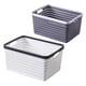 thumbnail image 5 of Cesta de almacenamiento de plástico de 2 pcs Organizador de canasta de baño Cesta de plástico de cocina, 5 of 5