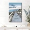 thumbnail image 2 of HFDF Beachside Wooden Path Wall Art: Bridge Boardwalk Stair Graphic Art on Wrapped Canvas for Wall Decor 16x24inch Framed, 2 of 7