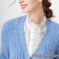 thumbnail image 5 of LoudSung Detachable Fake Collar Blouse False Collar Half Shirts Dickey Collar Top Elegant for Women Girls, 5 of 6