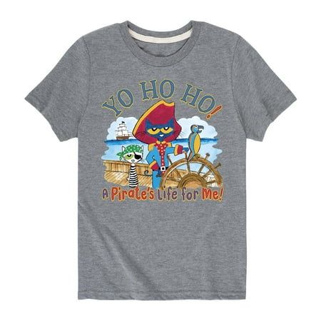 

Pete The Cat - Pirate Yo Ho Ho - Toddler Short Sleeve Graphic T-Shirt