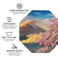 thumbnail image 4 of Balery 4 Pcs Cherry Blossomsleather Coasters Set, Drink Table Cup Coasters For Living Room Kitchen Coffee Decor, 4 of 9