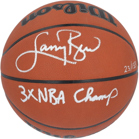 Larry Bird Boston Celtics Autographed Wilson Official Game Basketball with "3x NBA Champ" Inscription - Limited Edition of 133 - Fanatics Authentic Certified