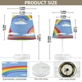 thumbnail image 2 of Table Lamp Small 5.9x10.8 Inches Table Lamps Night Light Tools & Home Improvement Bedroom Lamp Guest Room Lamp Study Lamp Office Lamp Colorful Cartoon Rainbow, 2 of 7