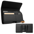 thumbnail image 3 of For Cricket Icon 2026 Magnetic Leather Pouch with Belt Clip, Secure Magnetic Closure, Soft Lining, Card Holder Slot, Fits 6.5"- 7.0" Phones Cover [Black], 3 of 6