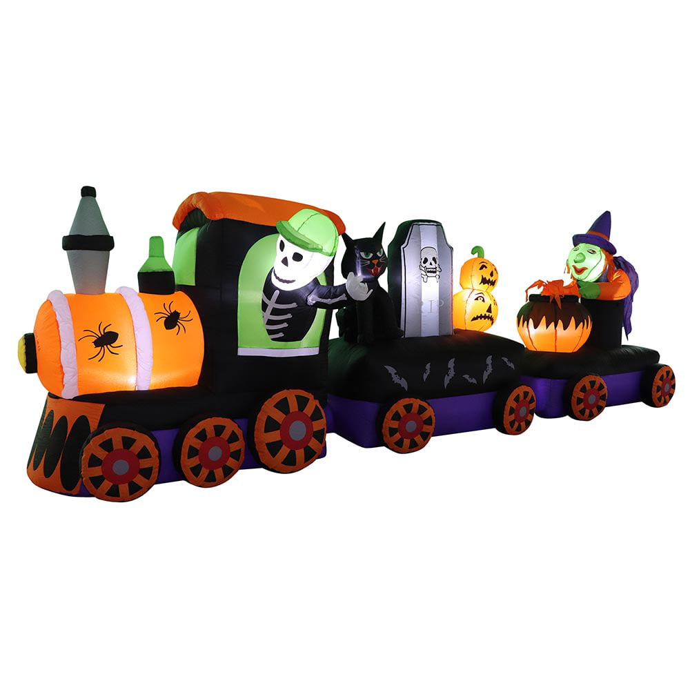 halloween inflatable ghost train