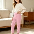 thumbnail image 4 of Maean Little Girls Thermal Leggings Toddler Kids Fall Winter Warm Comfy Bottoms Soft Stretchy Legging, 4 of 7