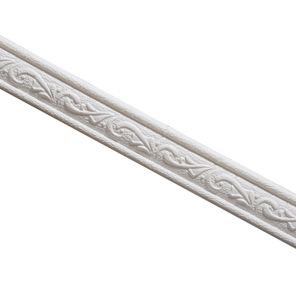 YUEHAO Wall Trim Line Skirting Border 3D Pattern Sticker Decorative Self Adhesive Waterproof Wall Border Strip Foam Molding Trim For Home Baseboard Corner Line Wall Waist Lines Wallpaper A