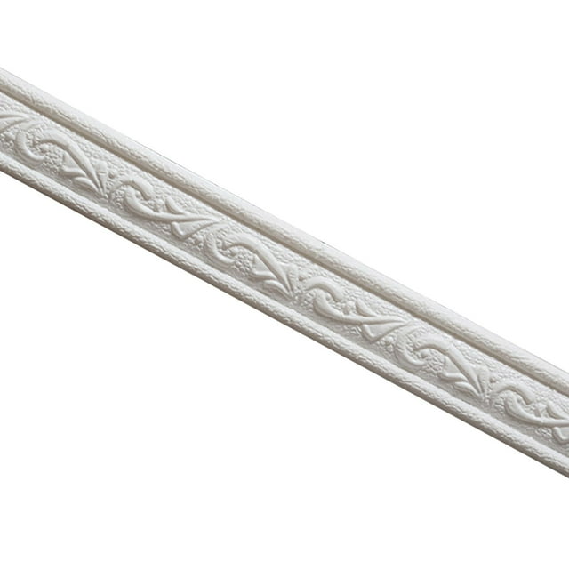 Clearance! Wall Trim Line Skirting Border 3D Pattern Sticker Decorative Self Adhesive Waterproof Wall Border Strip Foam Molding Trim For Home Baseboard Corner Line Wall Waist Lines Wallpaper