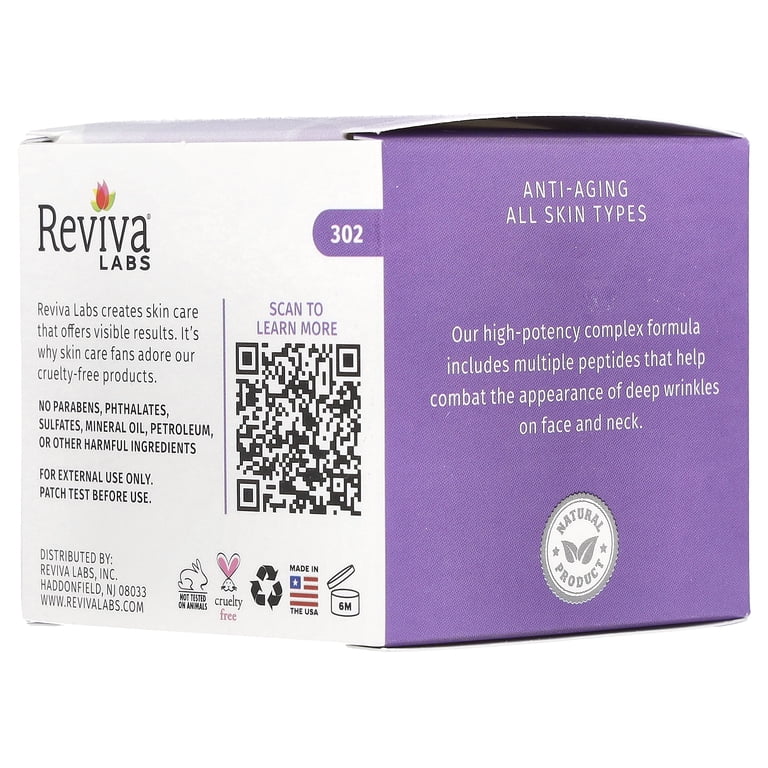 Reviva Labs Nasolabial Fold+ Multi-Peptide Complex 2 oz Cream