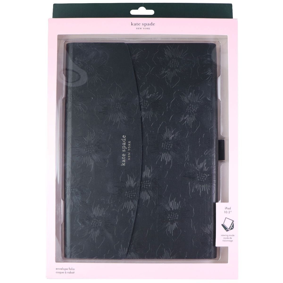 Kate Spade Envelope Folio Case for iPad 10.2 Reverse Hollyhock Black Walmart