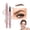 Brown, variant on Microblading Eyebrow Pencils for Women, 2026 Upgraded 4-Tip 3D Waterproof Brow Pencil, Long Lasting Fine Fork Tip Pen for Natural Hair-Like Brows(Black)